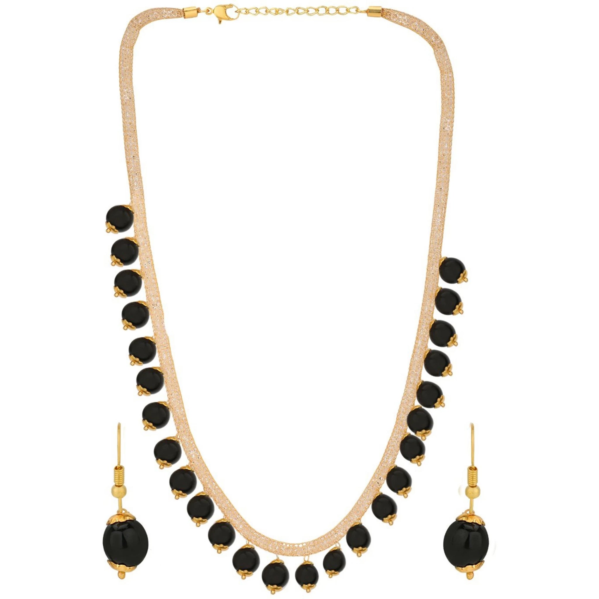 Copper Jewel Set (Black, White) ClothsVilla Main image
