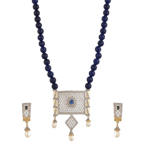 Copper Jewel Set (Blue, White) ClothsVilla Main image