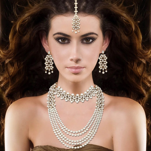 Copper Jewel Set (White) ClothsVilla