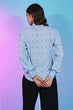 Load image into Gallery viewer, Cute Sky Blue Viscose Rayon Self Design Collar Pattern Top Collection ClothsVilla.com
