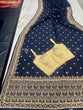 Load image into Gallery viewer, Delightful Navy Blue Dori And Sequins Embroidered Art Silk Traditional Saree ClothsVilla