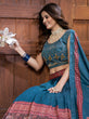 Load image into Gallery viewer, Aequa blue Chinon Embroidered Designer Lehenga Clothsvilla