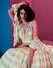 Load image into Gallery viewer, Amazing Cream Color Art Silk Fabric Party Wear Lehenga Clothsvilla