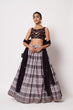 Load image into Gallery viewer, Dark Purple Art Silk Sequence Embroidered Work Lehenga Choli ClothsVilla.com