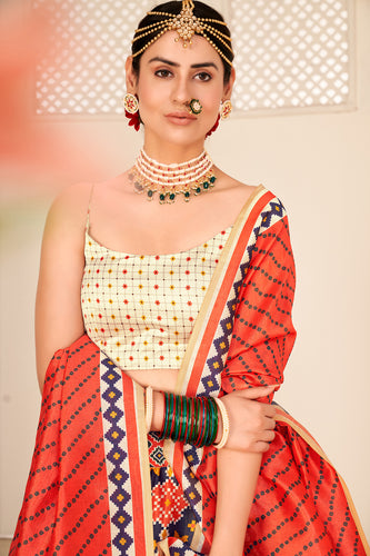 Dazzling Navy Blue Color Sangeet Wear Digital Printed Work Art Silk Lehenga Choli ClothsVilla