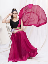 Load image into Gallery viewer, Deep Rani Pink Pre-Stitched Blended Silk Saree ClothsVilla