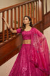 Load image into Gallery viewer, Deep Pink Lehenga With Heavy Art Silk Fabric And Thread With Sequince Embroidered Work Lehenga Choli For Wedding And Party Wear ClothsVilla