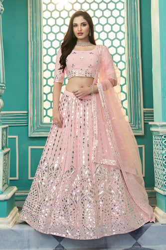 Buy Pink Lehenga Choli Online | Trendy Pink Bridal Lehenga Designs