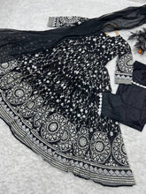Load image into Gallery viewer, Designer Black Color Thread Work Gown Clothsvilla
