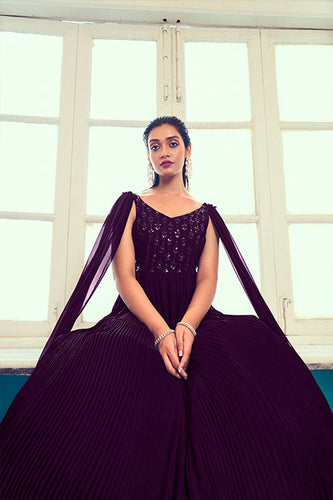 Designer Exclusive Party Wear Long Anarkali Gown Collection with Dupatta ClothsVilla.com