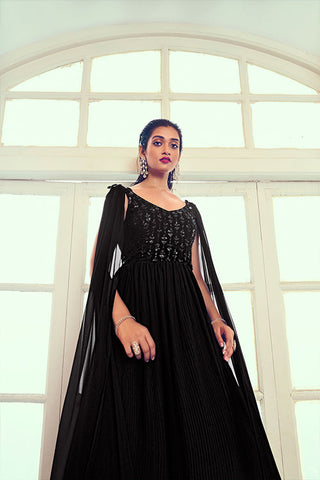Designer Exclusive Party Wear Long Anarkali Gown Collection with Dupatta ClothsVilla.com