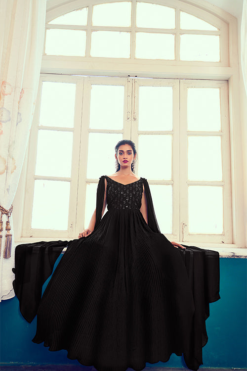 Premium Readymade Designer Dupatta Gown-