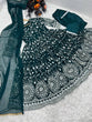 Load image into Gallery viewer, Designer Green Color Thread Work Gown Clothsvilla