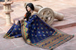Load image into Gallery viewer, Designer Patola Silk Traditional Saree With Rich Pallu And Zari Woven Work Saree For Women | Wedding Wear Party Wear Indian Saree ClothsVilla