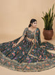 Load image into Gallery viewer, Green Designer Printed Faux Georgette Sequins Embroidery Work Lehenga Choli Clothsvilla