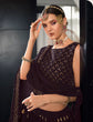Load image into Gallery viewer, Designer Purple Color Sequence Thread Work Lehenga Choli With Belt Clothsvilla