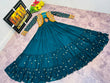 Load image into Gallery viewer, Designer Teal Blue Color Gown With Koti Clothsvilla