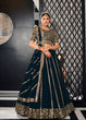Load image into Gallery viewer, Designer Teal Blue Color Sequence Thread Work Lehenga Choli With Belt Clothsvilla