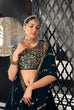 Load image into Gallery viewer, Designer Teal Blue Color Sequence Thread Work Lehenga Choli With Belt Clothsvilla