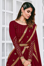 Load image into Gallery viewer, Designer Exclusive Traditional Looks Maroon Color Lehenga Choli ClothsVilla.com