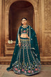 Load image into Gallery viewer, Beige Georgette Thread With Sequince Embroidered Lehenga Choli ClothsVilla.com