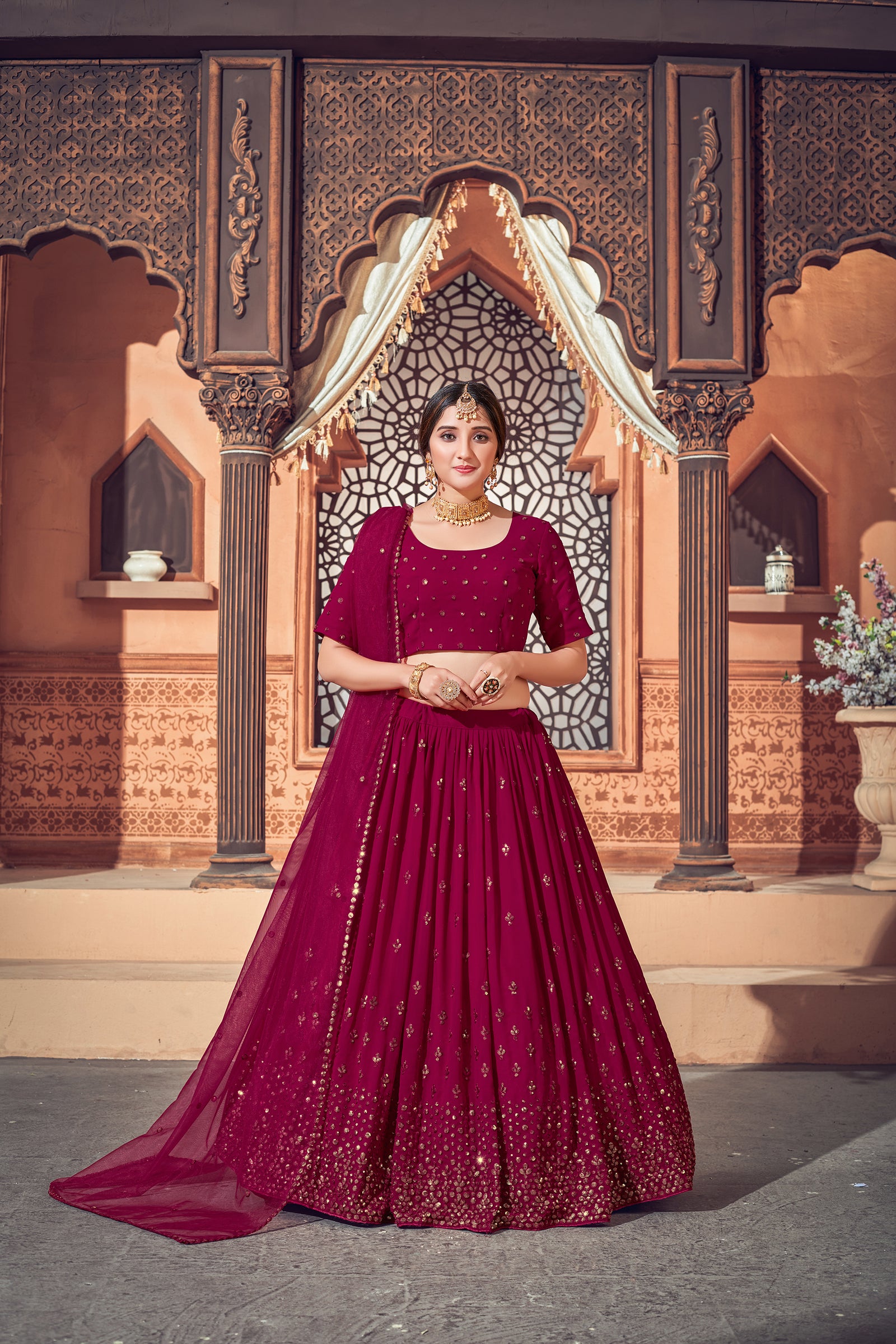 Designer Lehenga Choli For Women Party Wear Bollywood Lengha Sari, Indian Wedding Wear Embroidery Custom Stitched Lehenga With Dupatta, Dress ClothsVilla