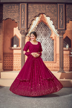 Load image into Gallery viewer, Designer Lehenga Choli For Women Party Wear Bollywood Lengha Sari, Indian Wedding Wear Embroidery Custom Stitched Lehenga With Dupatta, Dress ClothsVilla