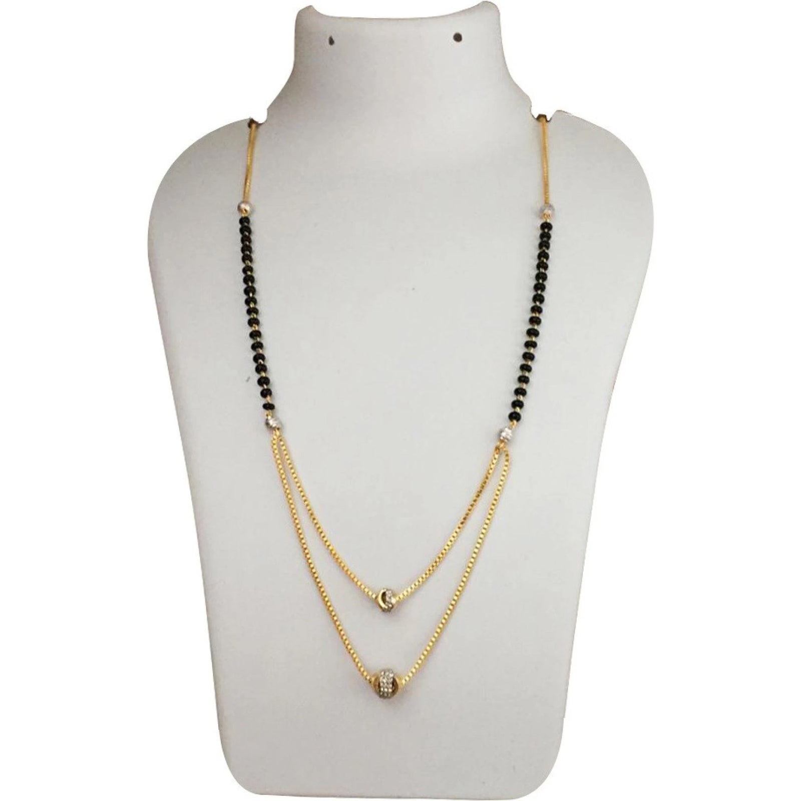 Double Ball MS Brass Mangalsutra ClothsVilla