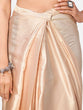 Load image into Gallery viewer, Dreamy Brown and Beige Satin Ready to wear Saree ClothsVilla