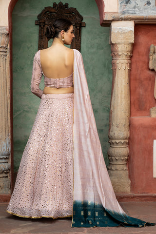 Dusty Pink Lehenga Choli For Women Designer Bollywood Trending Sequence Embroidery Work Lengha choli, Wedding Bridal Lahanga, Party Wear Dress ClothsVilla
