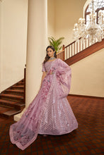 Load image into Gallery viewer, Dusty Pink Lehenga Choli For Women Latest Bridesmaids Lehenga Choli Indian Outfits Function Wear Indian Wedding Lehenga Choli Party Wear ClothsVilla
