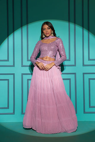 New Party Wear Bollywood Style Different Color Georgette Lehenga Choli Collection ClothsVilla.com