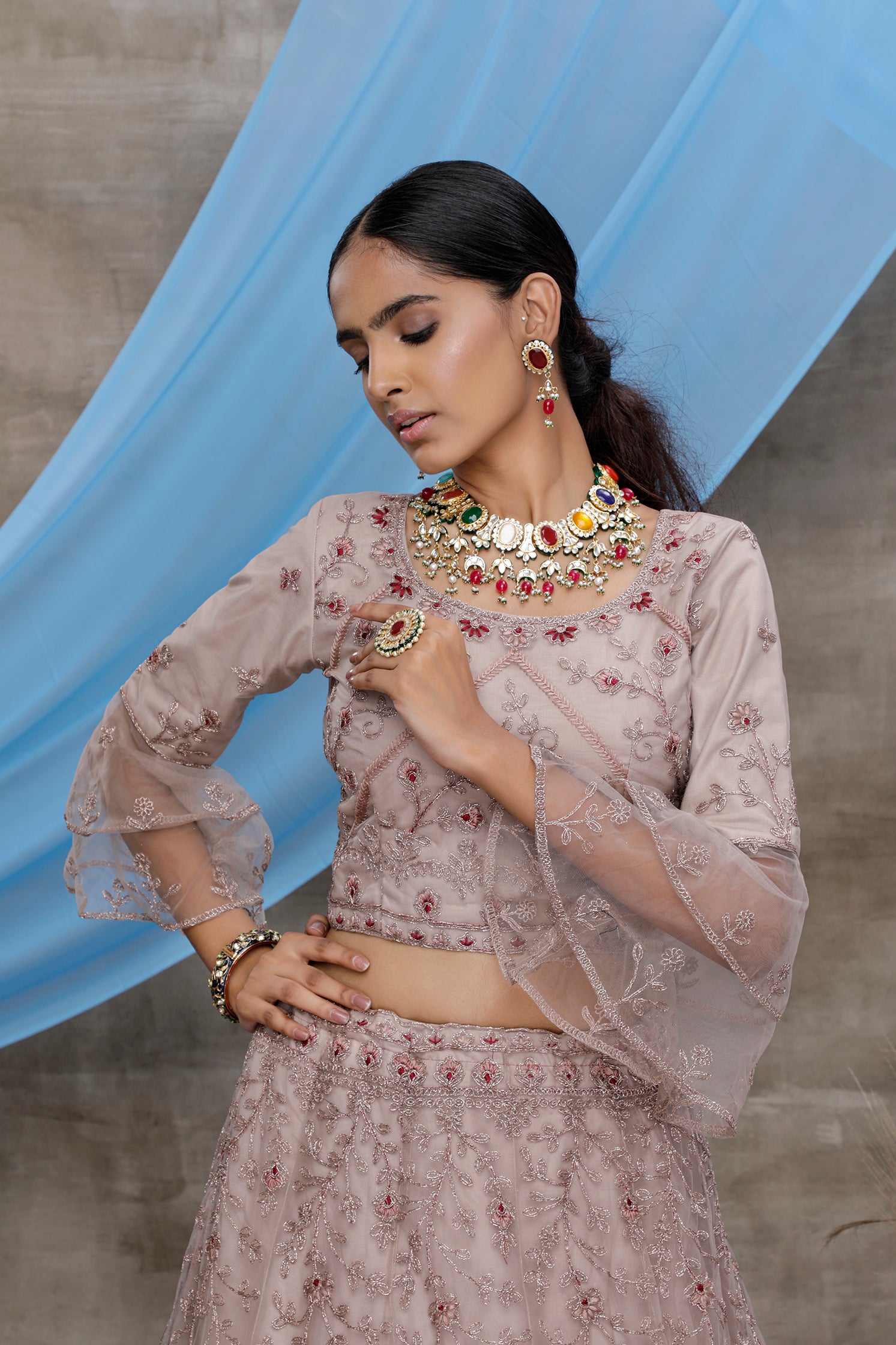 Dusty Purple Lehenga choli For women,wedding bridal wear lengha choli custom made party wear, Bollywood Style ClothsVilla