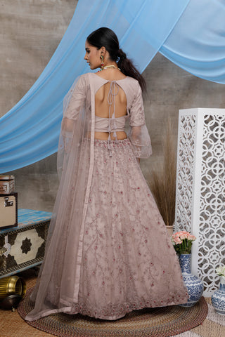 Dusty Purple Lehenga choli For women,wedding bridal wear lengha choli custom made party wear, Bollywood Style ClothsVilla