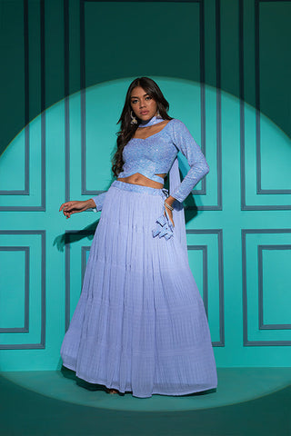 New Party Wear Bollywood Style Different Color Georgette Lehenga Choli Collection ClothsVilla.com