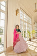 Load image into Gallery viewer, Dusty Pink Georgette Thread With Sequince Embroidered Lehenga Choli ClothsVilla.com