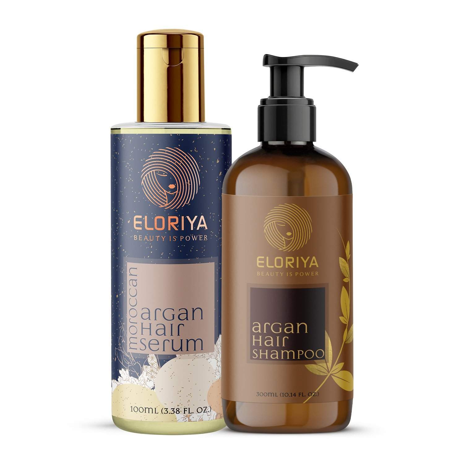 ELORIYA Argan Hair Shampoo, 300ML Moroccan Argan Hair Serum, 100Ml ELORIYA Main image