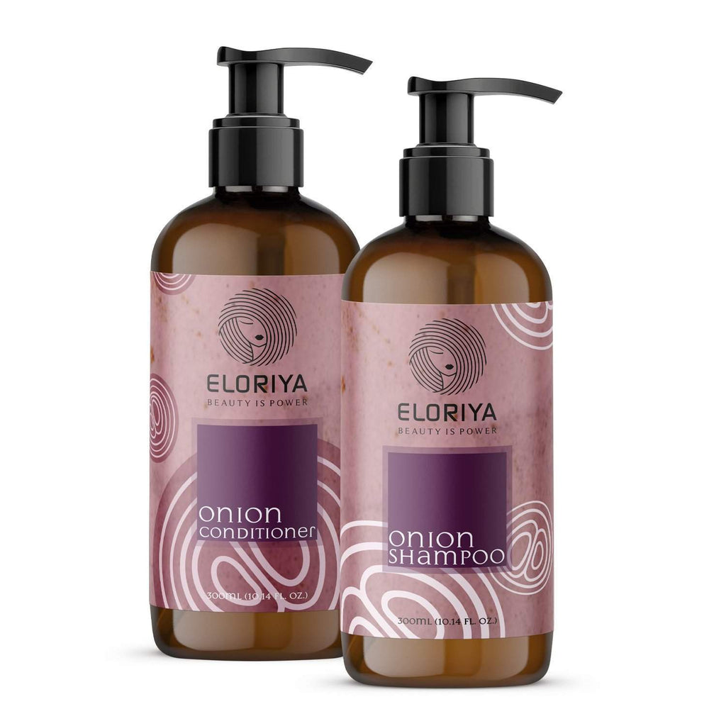 ELORIYA Onion Conditioner Shampoo Combo 300 ML + 300 ML ELORIYA