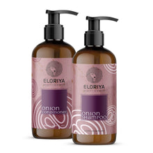 Load image into Gallery viewer, ELORIYA Onion Conditioner Shampoo Combo 300 ML + 300 ML ELORIYA
