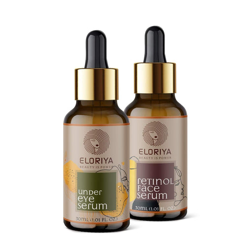 ELORIYA Under Eye Face Serum and Retinol Face Serum Combo ELORIYA