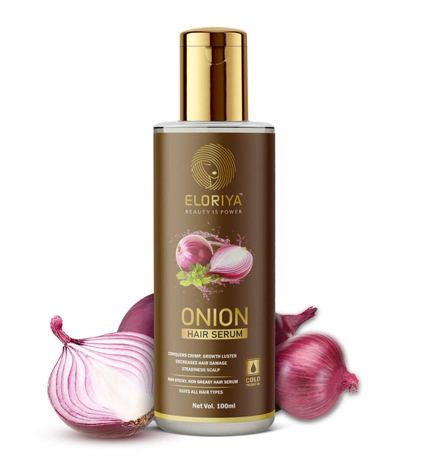 ELORIYA Onion Hair Serum for Strong and Frizz-Free Hair for Instant Smoothing, Repairing and Shining, 100 ml ELORIYA