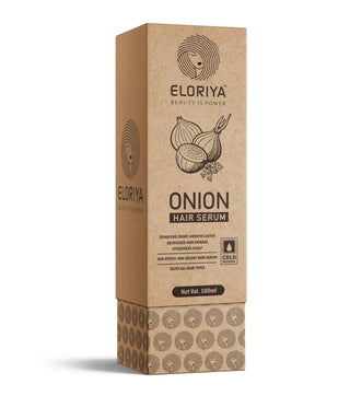 ELORIYA Onion Hair Serum for Strong and Frizz-Free Hair for Instant Smoothing, Repairing and Shining, 100 ml ELORIYA