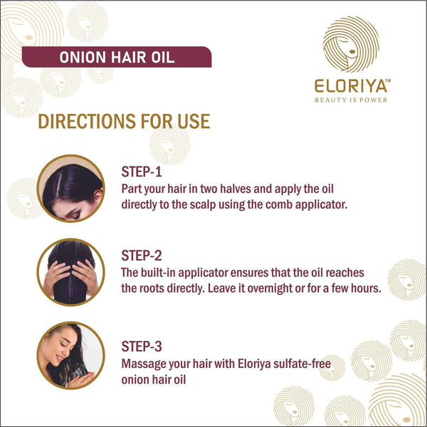 ELORIYA Onion Seed Herbal Hair Oil - 100 ml ELORIYA