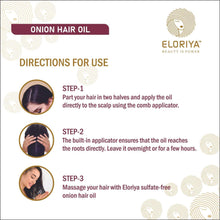Load image into Gallery viewer, ELORIYA Onion Seed Herbal Hair Oil - 100 ml ELORIYA