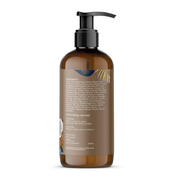 Eloriya Coconut Body Lotion with Deep Moisturizing for Smooth and Pleasant Skin 300 ml ELORIYA