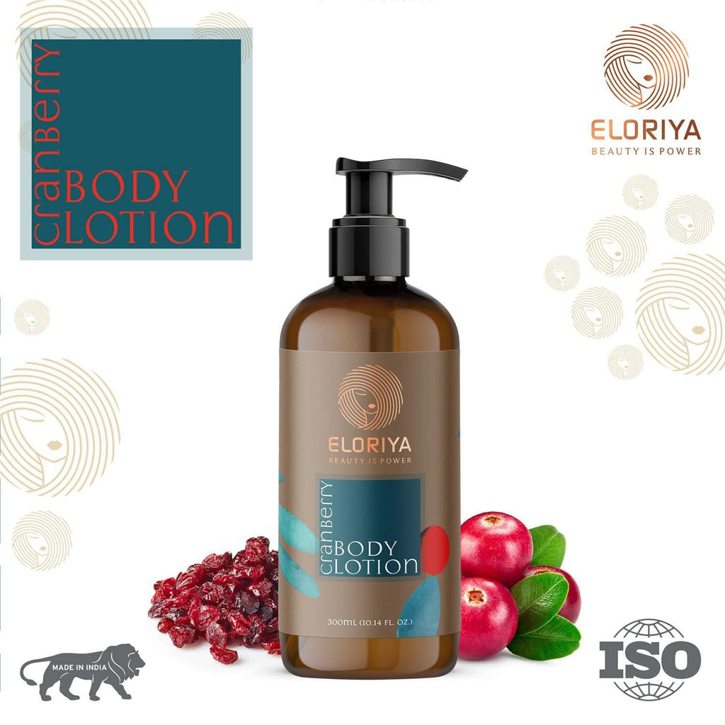 Eloriya Cranberry Body Lotion with Deep Moisturizing for Smooth and Pleasant Skin 300 ml ELORIYA