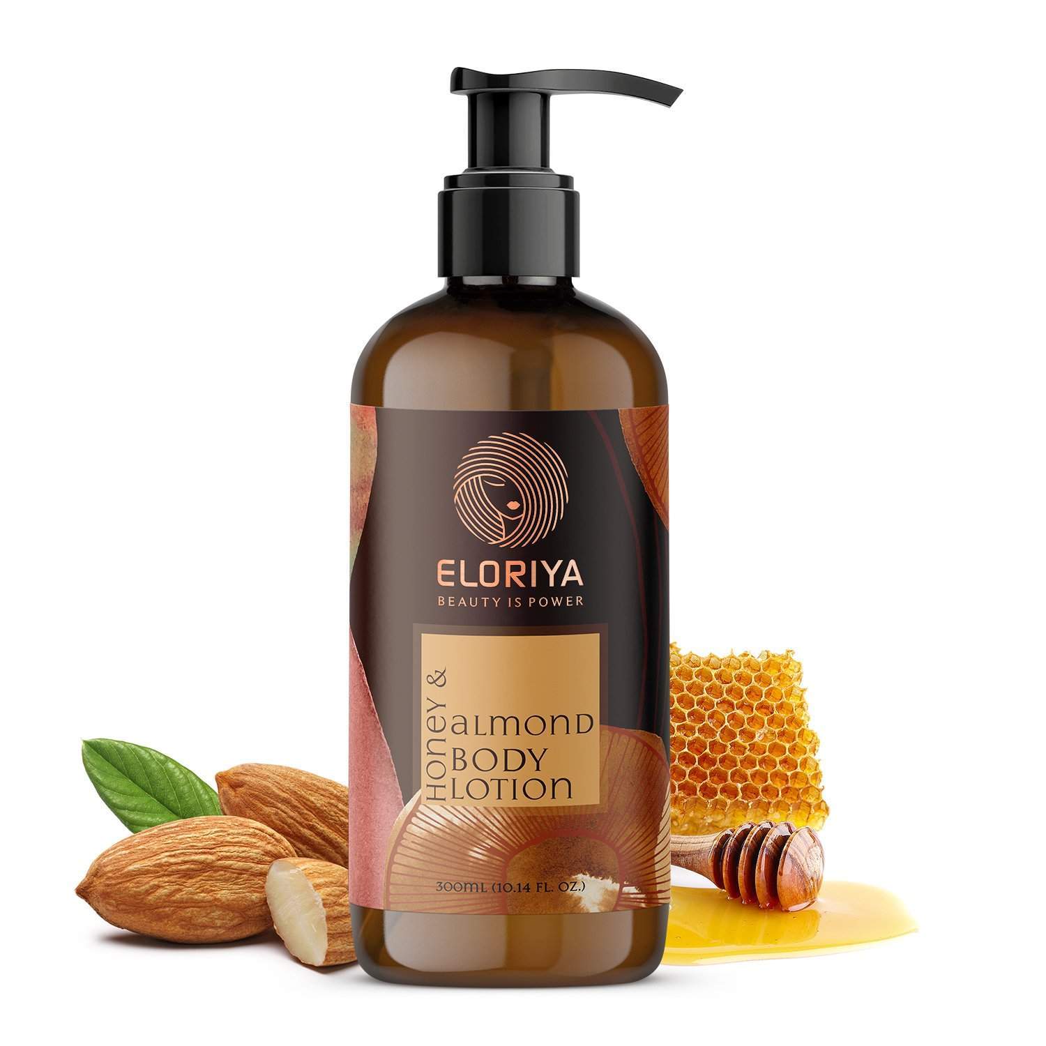 Eloriya Honey and Almond Body Lotion with Deep Moisturizing for Smooth and Pleasant Skin, 300 ml ELORIYA