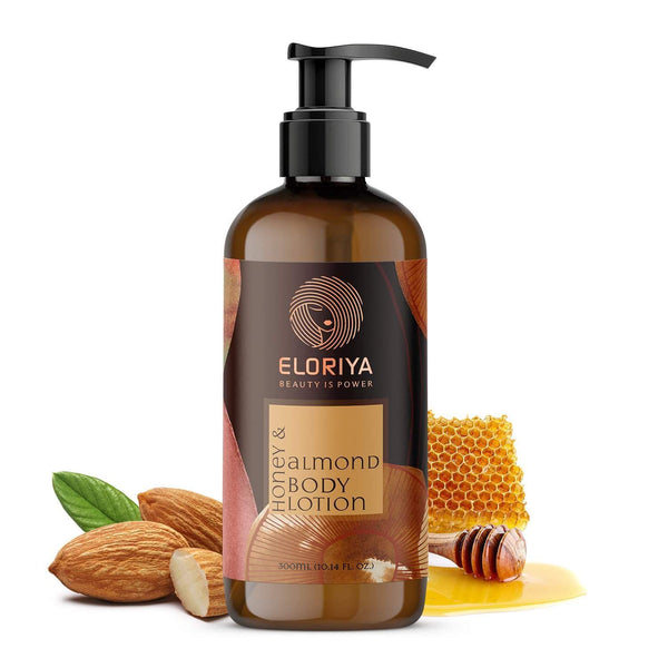 Eloriya Honey and Almond Body Lotion with Deep Moisturizing for Smooth and Pleasant Skin, 300 ml ELORIYA