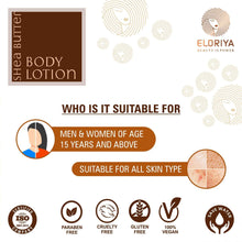 Load image into Gallery viewer, Eloriya Shea Butter Body Lotion with Deep Moisturizing for Smooth and Pleasant Skin 300 ml ELORIYA