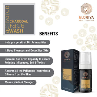 ELORIYA Activated Charcoal Foaming Facewash 125 ml ELORIYA